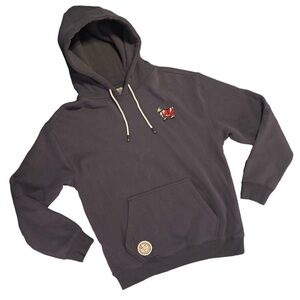 GOAT USA Men's Dark Blue Hoodie with Embroidered Logo